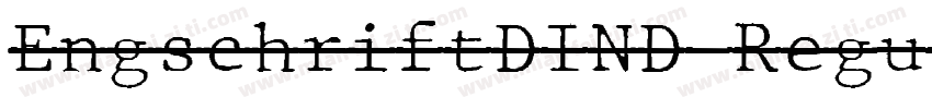 EngschriftDIND Regul字体转换